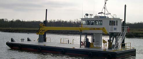 Jesse B - Self-Propelled Spud Barge With A Crane Jeanerette, LA Jesse B - Self-Propelled Spud Barge With A Crane Jeanerette, LA